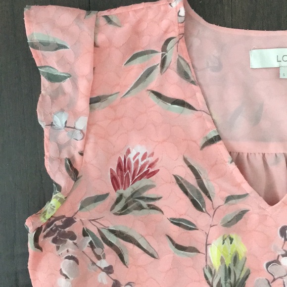 LOFT flutter sleeve top - Picture 7 of 10